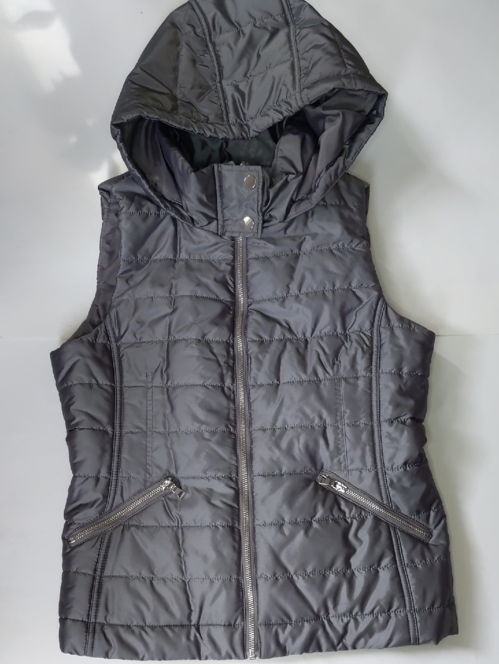 New York & Company Satin-Look Gray Jacket NWT With Flaw